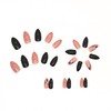 Classic Gothic Black Fake Nails - Almond Shaped Press On