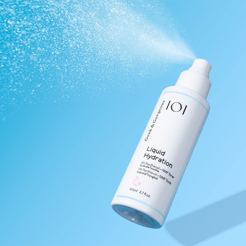 Geek & Gorgeous Liquid Hydration Facial Toner with 5% Panthenol