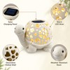 Solar Turtle Garden Statue with LED Light for Outdoor Décor