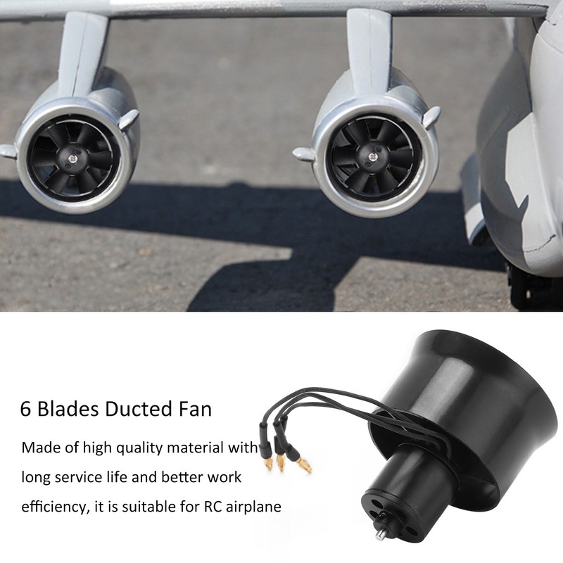 QXMotor 30mm EDF 6 Blades Ducted Fan with QF16116000KV 24S