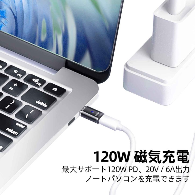 Sisyphy Magnetic USB-C Adapter "2 Pack", I-Shaped Type C Magnetic