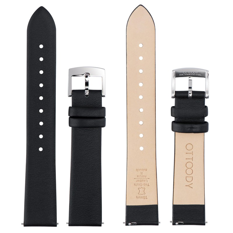 [OTTOODY] Genuine Leather Watch Band, Watch Strap 12mm, 14mm, 16mm,