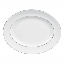 Vera Wang by Wedgwood Blanc Sur Blanc 15.25-Inch Oval Platter