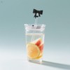 Bow Straw Covers Cap Compatible for Starbucks Cup Silicone Straw