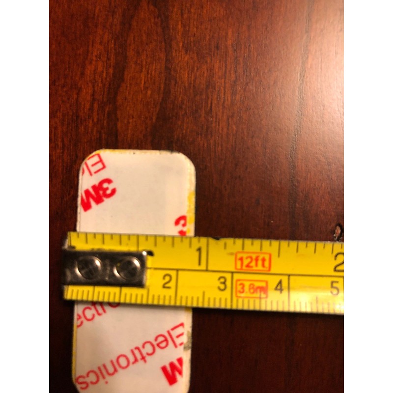 Tumi Extra X-SMALL BLACK Leather Monogram Initial Patch Luggage Adhesive