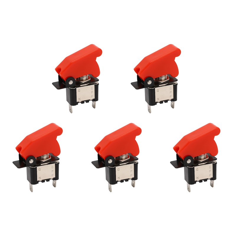 5Pcs Toggle Switch 12V DC 25A 2 Pin Waterproof Rocker