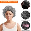 9 Pcs Old Lady Party Costume Set Grandma Granny Wig