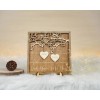 Hnadmade Christmas Wooden Frame with Decision Coin Romantic Anniversary Gift