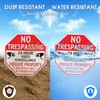 T&R No Trespassing Private Property Sign Video Surveillance Sign -