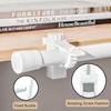 VOOSFSIE 2PCS No Drill Curtain Rod Brackets, Curtain Pole Brackets,