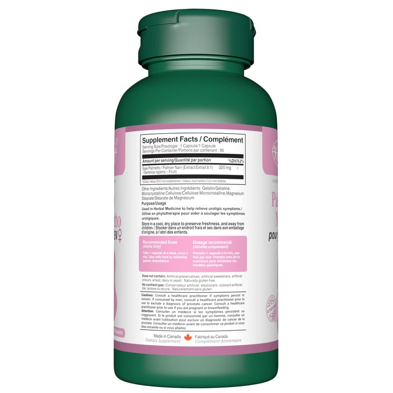 VORST Saw Palmetto for Women 90 Capsules | 1 Bottle