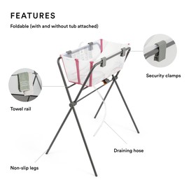 Stokke Flexi Bath Grey Baby Bath Tub Stand