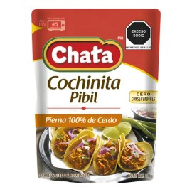 Cochinita Pibil Chata de 215g | 100% carne De Cerdo | Listo para servir | Sin conservadores
