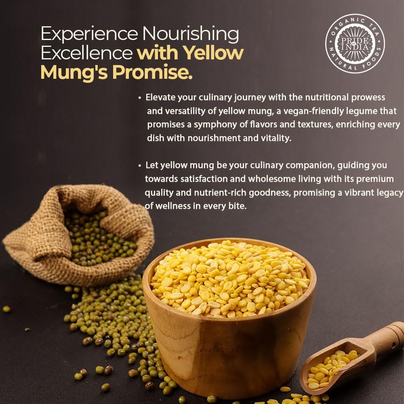 Pride Of India - Indian Split Yellow Mung Lentils -