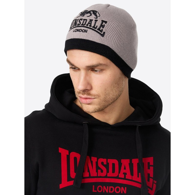 Lonsdale Levedale Hat, Grey/black
