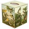Marye-Kelley Yellow Birds Paper Mache Tissue Box Cover