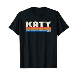 Vintage Retro 70er 80er Stil Heimatstadt von Katy, TX T-Shirt