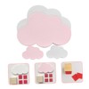 Ciieeo 4pcs Cloud Shaped Wooden Wall Hooks Unique Key Holder