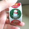 Christmas round gift packaging sticker 2.5cm 4ea
