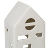 Relaxdays Ceramic Tea Light House, Light House for 1 Tea