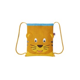Affenzahn Sports Bag Gym Bag for Girls and Boys Children 1-5 Years, Tiger - Yellow, Cartoon