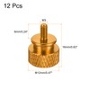 sourcing map 12pcs M3x6mm Knurled Thumb Screw Computer Case Threaded