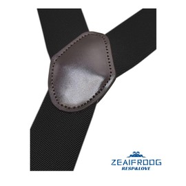 ZEAIFROOG Under Shirt Suspenders for Men or Women.1.5 In belt loop Heavy Duty Men's Black Suspenders for Jeans or Pants.