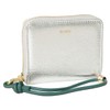 Beaure B-24096 Women's Genuine Leather Short Wallet, Round Zipper, Mini