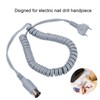Electric Nail Drill Cable, Antioxidant Nail Drill Handpiece Cable, Three