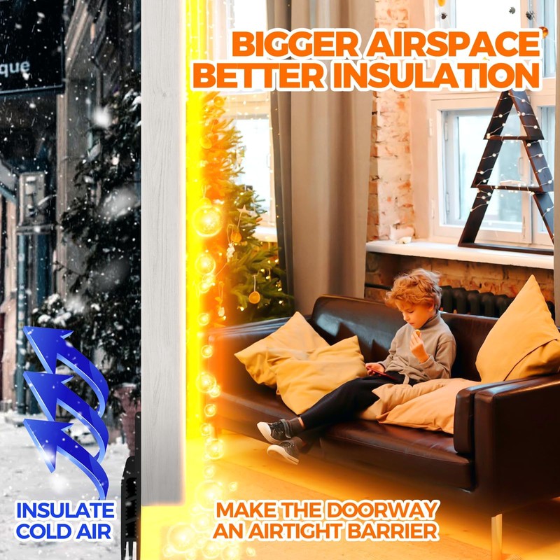 Holikme Door Draft Stopper Under Door Draft Blocker Insulator Doors
