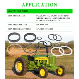 AE43288 Round Baler Tension Gate Cylinder Seal Kit Fit for 430 530 Rod & Bore Replace for AE43288 AE50113 for Cylinder AE40898 AE40897