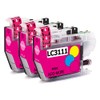 Compatible with Brother LC3111M (B3111M) Magenta, High Capacity, Level Indication,