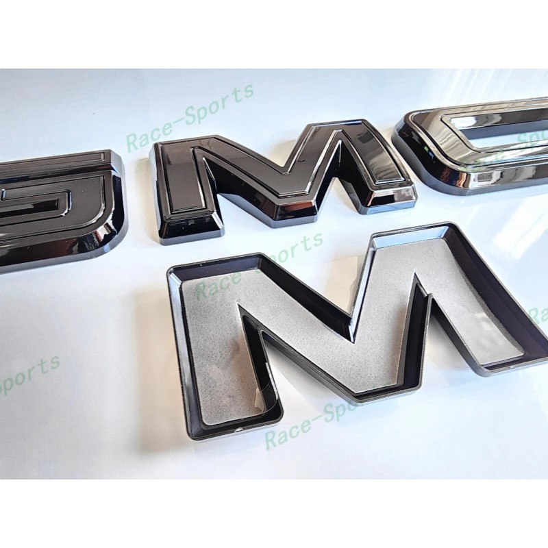 Auto GMC OVERLAY Front Rear Gloss Black GMC Emblem 2019+
