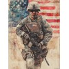 TUTUMAY21 Soldier Diamond Painting Kits for Adults, Veterans Day 5D