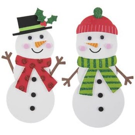 Nikki's Knick Knacks Foam Snowman Ornament Craft Kit- Makes 12