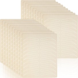Maitys 20 Piezas de Suministros para Microblading Piel de Práctica de Doble Cara para Cejas Piel Falsa de Goma para Practicar Tatuajes Kit de Microblading Piel de Práctica de Silicona sin Tinta
