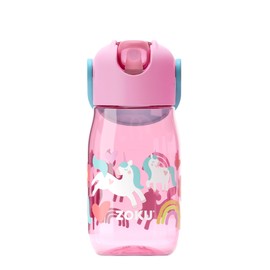 Zoku Kids Flip Straw Bottle 415ml – Unicorn
