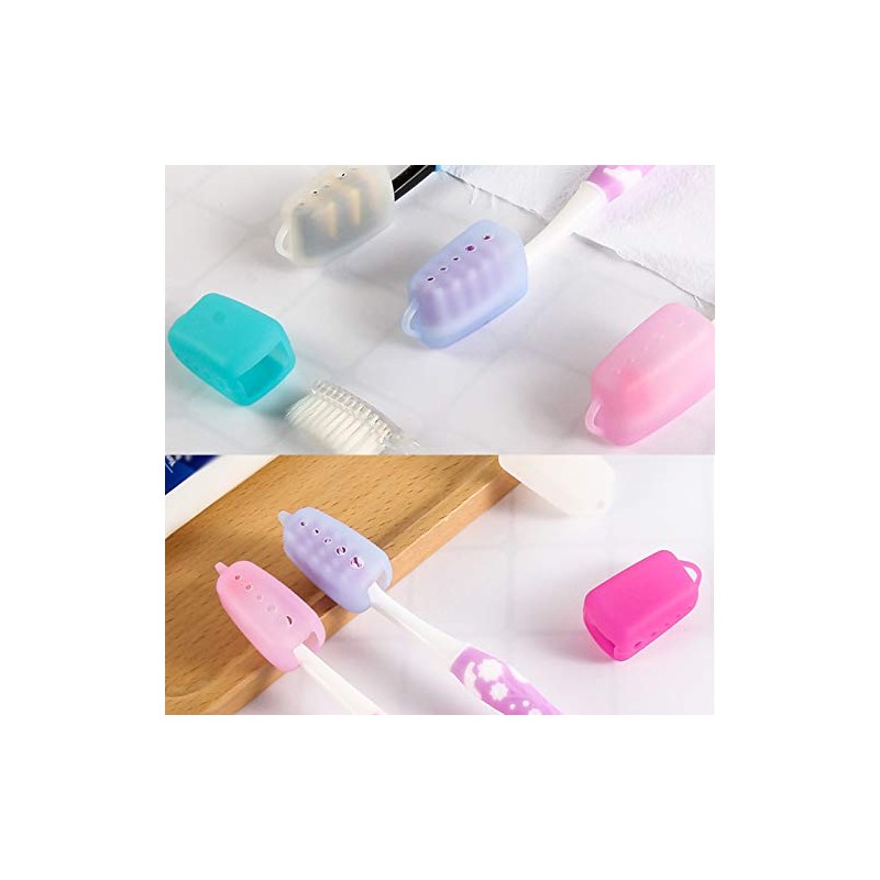 AUNMAS Cubiertas de Silicona para Cepillos de Dientes Protección Higiénica