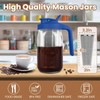 QHH Cold Brew Coffee Maker,32 oz Mason Jar Pitcher with