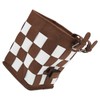 Felt Bicycle Basket Felt Cloth Foldable Detachable Brown and White