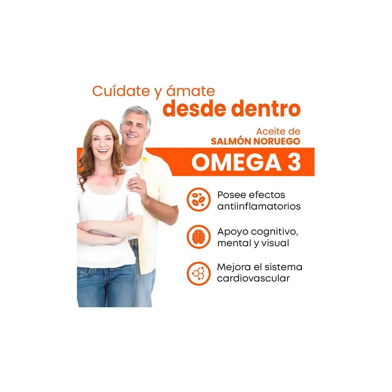All Nature Omega 3 Aceite De Salmon Noruego 90 Capsulas