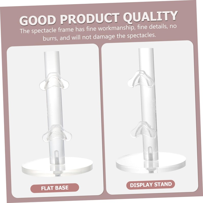 Mobestech Acrylic Glasses Display Shelf 2 Display Stand for Sunglasses