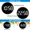 SZELAM Digital Wall Clock,10" Digital Clock Large Display with Remote