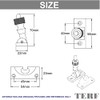 TERF® Traditional Polished Chrome Sash Window Lock Fastener Brighton Pattern