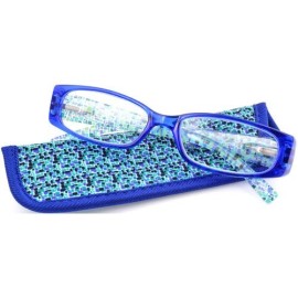 Foster Grant Women's Iliana Reading Glasses, Blue (Strength:+3.0