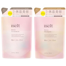 [Set] Kao Melt, Creamy Melt, Moist Shampoo & Treatment, 13.8 fl oz (380 ml) Each, Geranium & Muguet Scent