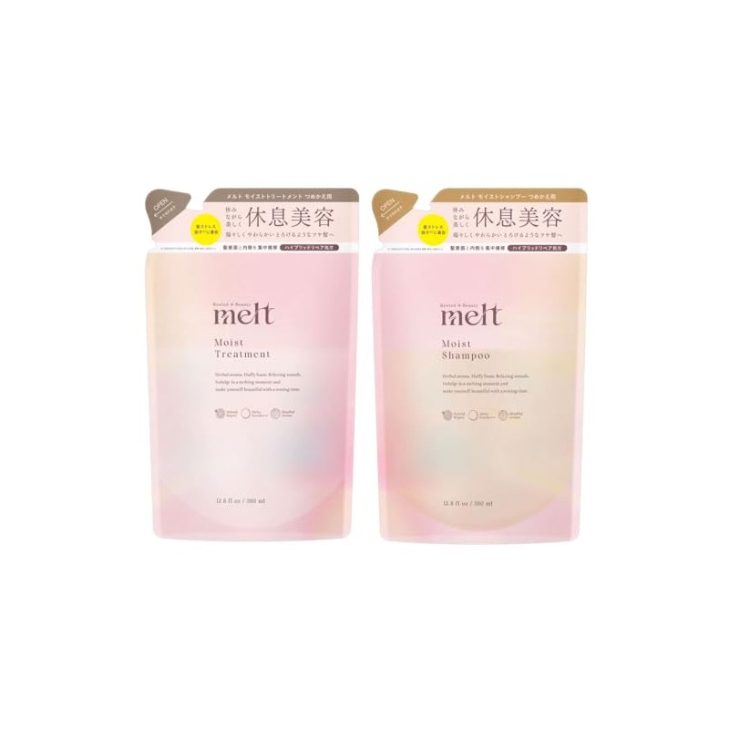[Set] Kao Melt, Creamy Melt, Moist Shampoo & Treatment, 13.8