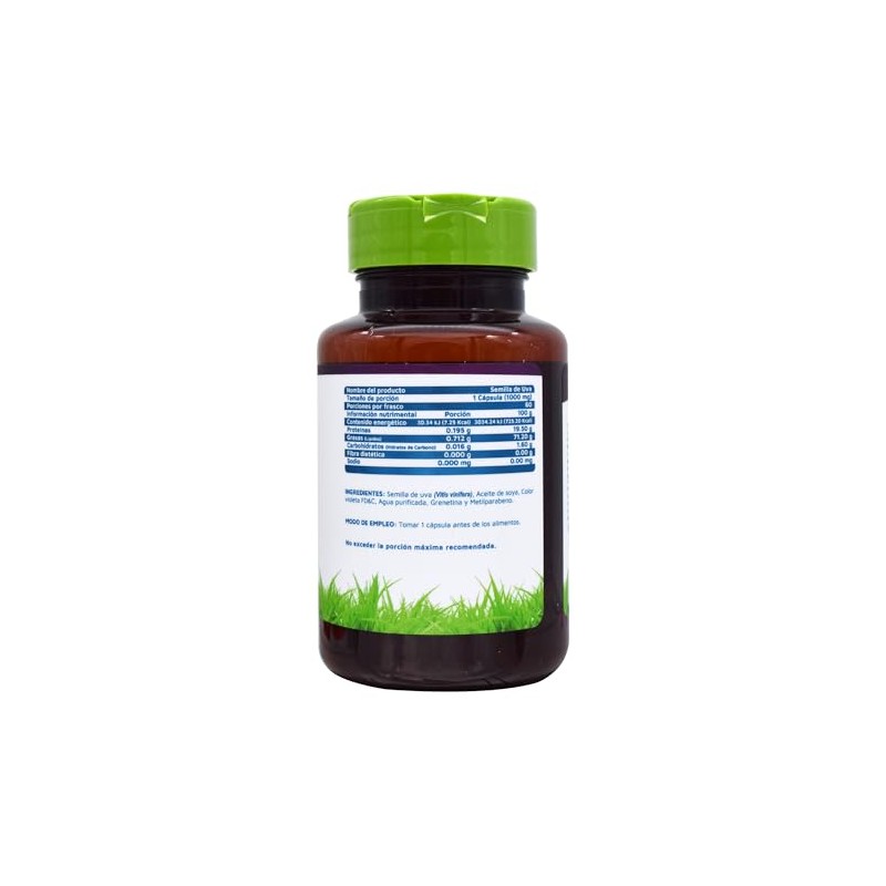 Vidanat Semilla de Uva 60 Cápsulas – Suplemento Alimenticio de