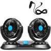Itian 360 Rotating Double Mini Electric Car Fan, Electric Car