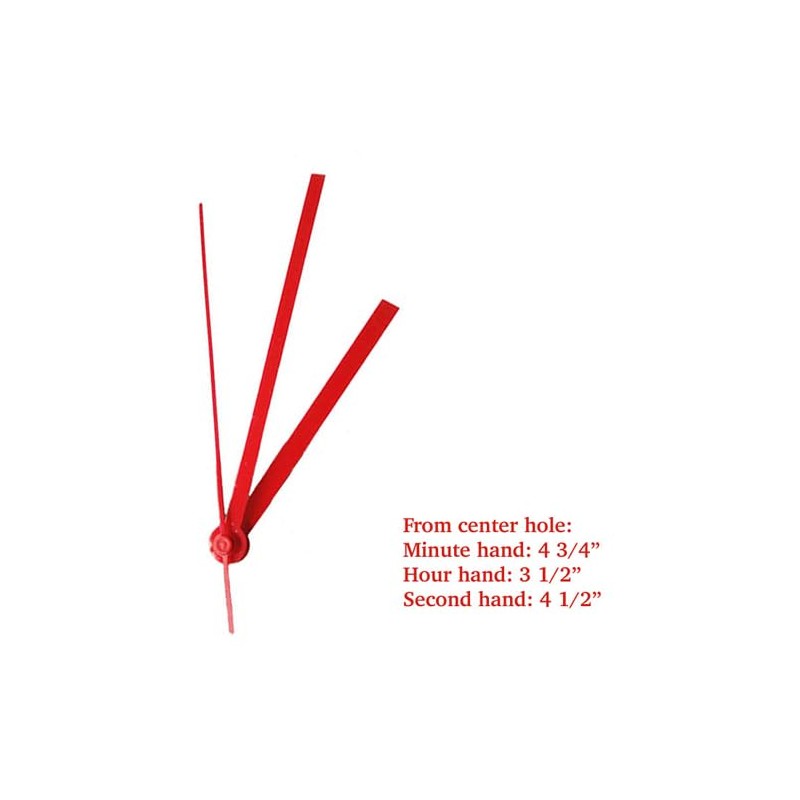 Dhorcas (#05) 3/4" Threaded Motor and Red 5" Hands and